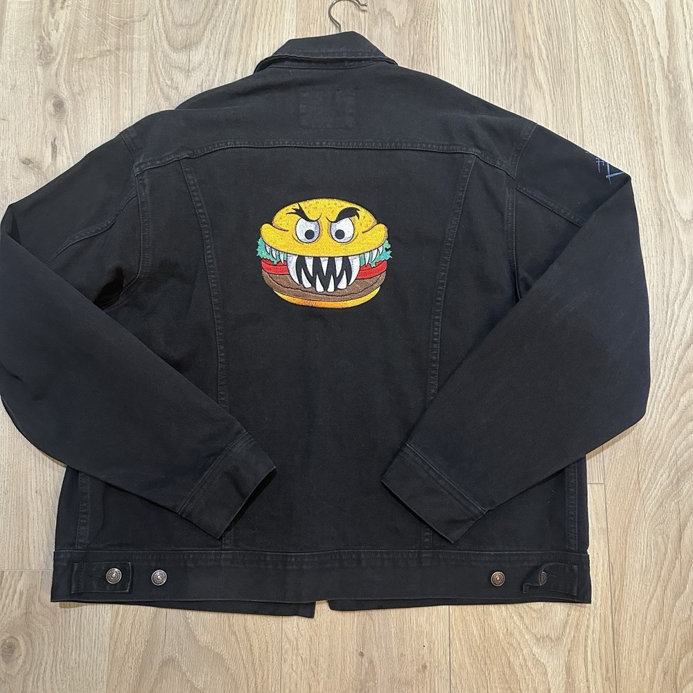 Vintage 1990s Burger King Denim Jacket Size Large EUC Rare